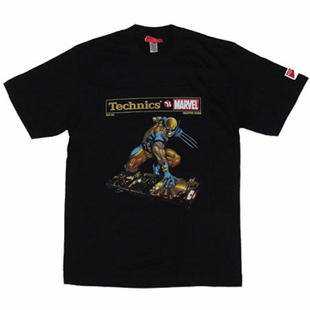 Men`s Clothing Marvel vs Technics Wolverine Black T-Shirt