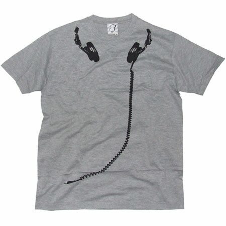 SeventySeven Headphones Grey Marl T-Shirt