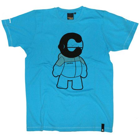 Mens Clothing Supremebeing CMYK Cyan Toy Cyan Blue T-Shirt