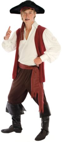 Mens Costume: Pirate (Size Small)