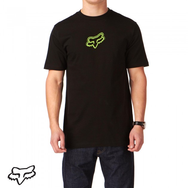 Fox V4 T-Shirt - Black/Green
