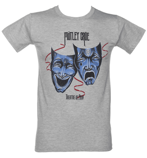 Grey Motley Crue Theatre Of Pain T-Shirt