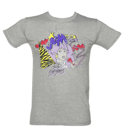 Grey Retro Jem And The Holograms T-Shirt