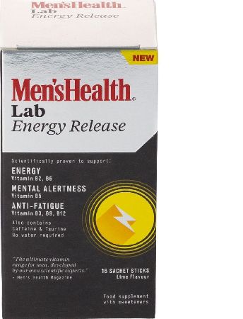 Men`s Health, 2102[^]0107132 Mens Health Energy Release 16 Lime Sachet Sticks