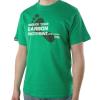 Plain Lazy Carbon footprint t-shirt. Green