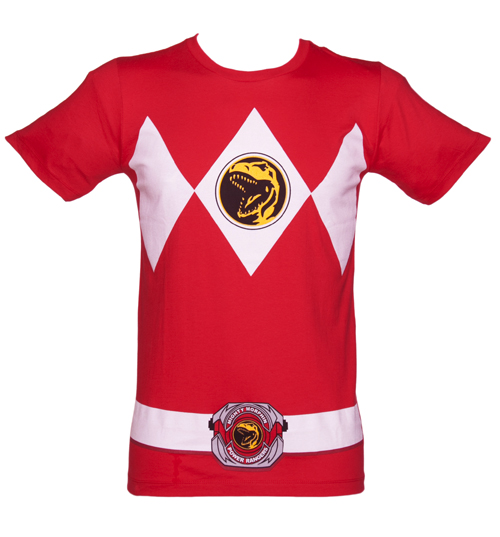Red Power Rangers Costume T-Shirt
