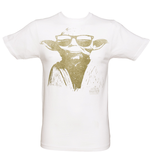 White Yoda Sunglasses Star Wars T-Shirt