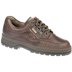 Male Barracuda Leather Upper Textile Lining Lace Up in Brown