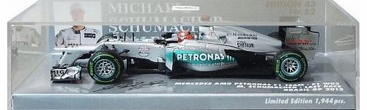 1:43 Scale F1 Team W03 M.Schumacher Brazil 2012