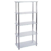 5 shelf Storage, Clear Glass