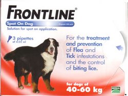 Merial Frontline Spot-on for Dogs:3x4.02ml