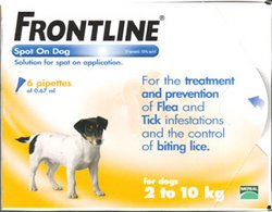 Frontline Spot-on for Dogs:6x0.67ml