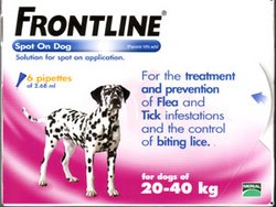Merial Frontline Spot-on for Dogs:6x2.68ml