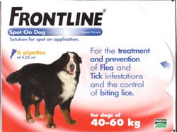 Merial Frontline Spot-on for Dogs:6x4.02ml