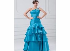 MERMAID One-shoulder Beading Pleat Dropped