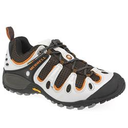 Male Ell Chameleon Manmade Upper Fashion Trainers in Black and Orange