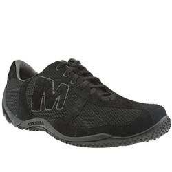 Male Merrell Circuit Spark Suede Upper Fashion Trainers in Black
