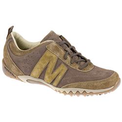 Merrell Male Moter Racer Leather/Textile Upper Textile Lining in Chocolate