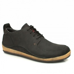 Male Rome Waxy Leather Upper in Black