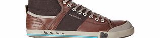 Merrell Rant Evo brown laced leather trainers