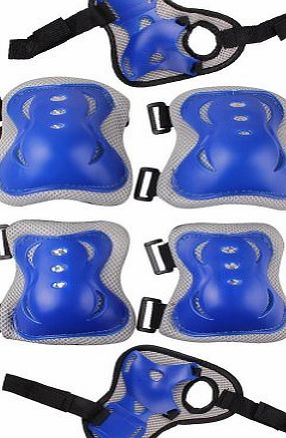Merrystore@ 3 IN 1 Sports Knee, Elbow, Wrist Support Protection Safety Protective Gear Pads Set Equipment for Kids Roller Skating Ice Skate Bicycle BMX Bike Skateboard Extreme Sports Protector Guards
