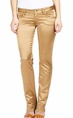 Body bronze satin trousers