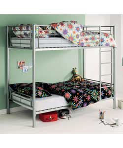 Bunk Bed with Trizone Mattress - Silver