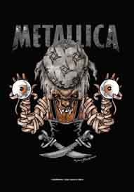Metallica Pirate Textile Poster
