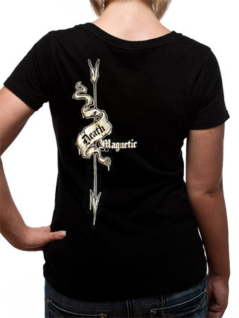(Skull Arrow Black) Fitted T-shirt