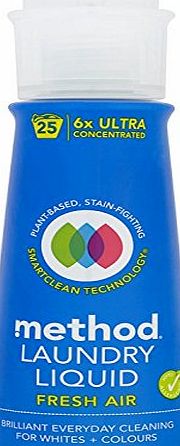 Method Products Method Fresh Air Liquid Laundry Detergent 25 Washes (Pack of 2, Total 50 Washes)