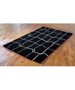 Metro Black and White Rug - Home Delivery Only