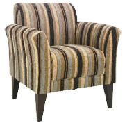 Occasional Stripe Chair, Charcoal