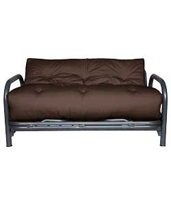 Futon Sofa Bed with Mattress - Chocolate