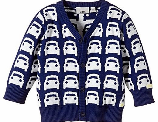 Mexx Baby-Boys K1HAS005 Baby Boys Sweater Flat Knit Long Sleeve Sweatshirt, Blue Depths, 0-3 Months (Manu