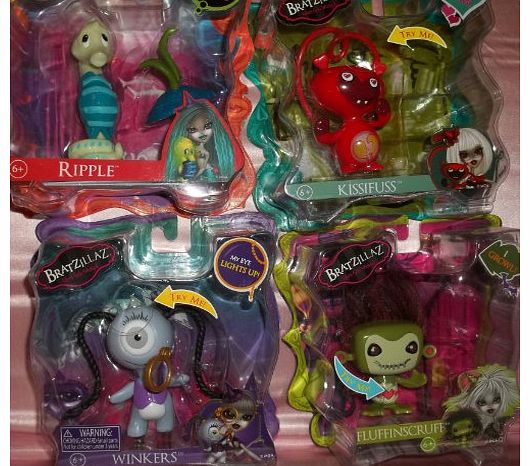 MGA Entertainment Bratzillaz - Glow in the Dark Pets - Set of Four Different Pets!