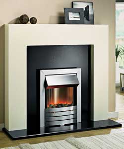 Ivory Electric Fire Suite