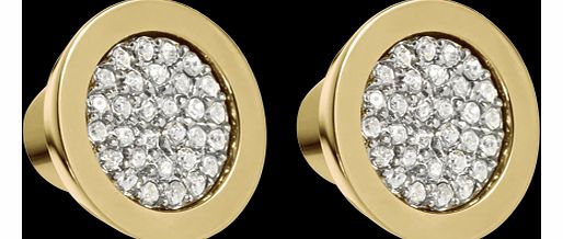 Michael Kors Gold Coloured Crystal Earrings