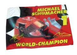 Michael Schumacher World Champion Flag