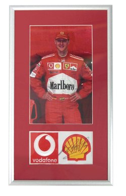 Michael Schumacher signed 2002 Sponsor Patch