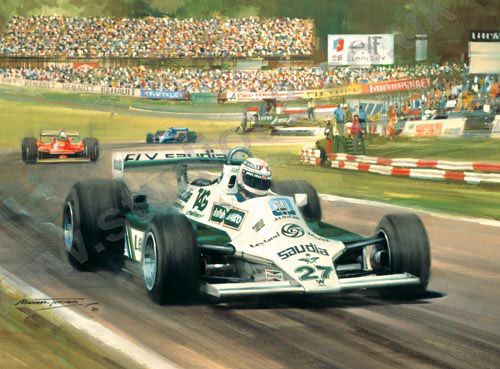 1980 British Grand Prix - Alan Jones Print
