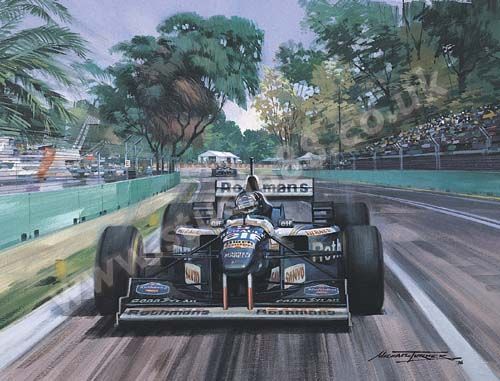 Michael Turner Championship Victor - Damon Hill Print