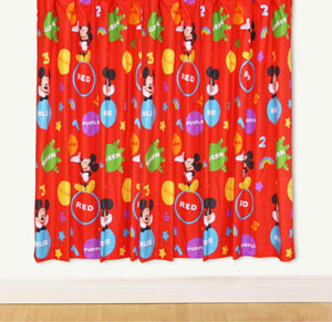 Mickey Mouse 66` x 72` Curtains