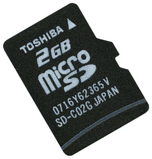 Secure Digital (MicroSD/Transflash) Memory Card - 2GB - Toshiba