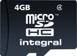 Micro Secure Digital SDHC Memory Card ( 4GB