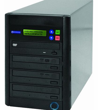 Microboards QuicDisc DVD, 3 x DVDRW (18x), 1 to 3 Stand-Alone Disc Duplicator