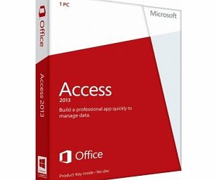 Microsoft Access 2013, Licence Card, 1 User (PC)