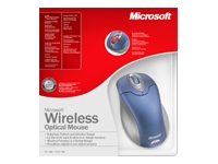 Microsoft Blue Wireless Optical mouse 3 button PS2 / USB