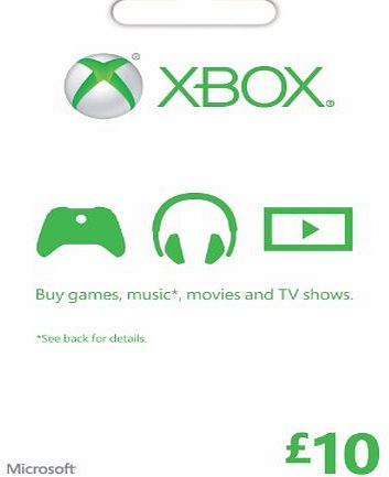 Microsoft Gift Card - GBP10 (Xbox One/360)