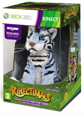 MICROSOFT Kinectimals Limited Edition with Maltese Tiger Xbox 360