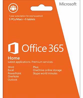 Microsoft Office 365 Home for 5 PCs or Macs - 1